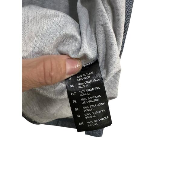 Kuhl Men's Gray 100% Organic Cotton Herringbone Button Down Camp Shirt Size XL - Picture 7 of 10